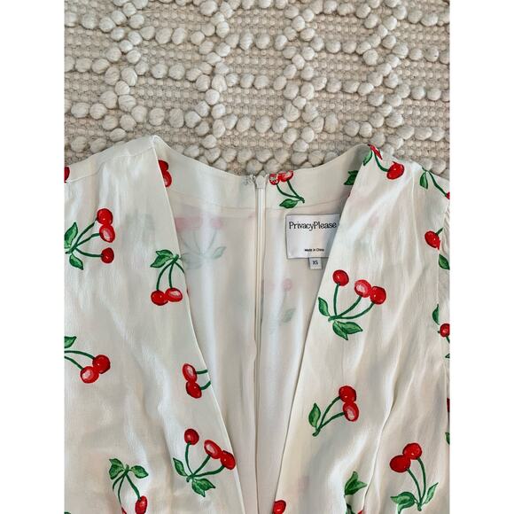 Revolve Privacy Please Wilmar Mini Cherry Dress Red
Cream Size Extra Small XS - Picture 2 of 6
